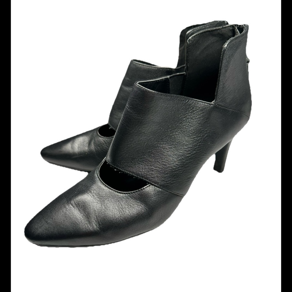 AEROSOLES style “Explosive” Black Leather High-heeled Pumps Sz 8.5 SUPER COMFY!
